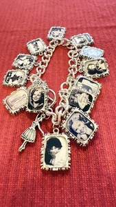 Loaded Silver Tone Shirley Temple Charm Bracelet 7 1/2” - Picture 1 of 6