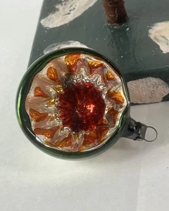 1783/25 1x alter Weihnachtsschmuck Christbaumschmuck Reflexkugel - Bild 1 von 4