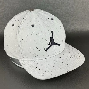 NIKE Air Jordan Jumpman Logo Mütze grau gesprenkelt Druck Druck Druckknopflasche verstellbar Kappe - Bild 1 von 12