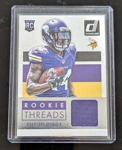 2015 DONRUSS STEFON DIGGS ROOKIE THREADS RC #DRT-SD