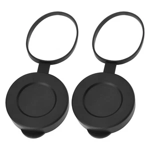 2Pcs Objective Lens Caps Lens Cover Rubber Fits 8x42 10x42 12x42 Binoculars - Picture 1 of 7