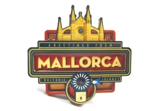 Mallorca Holz Epoxy Magnet Souvenir Spanien Insel Balearic Islands - Bild 1 von 4