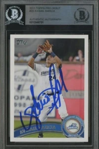 2011 Topps Pro Debutto Avvisail Garcia RC Rookie Firmato AUTO BGS BAS - Foto 1 di 1