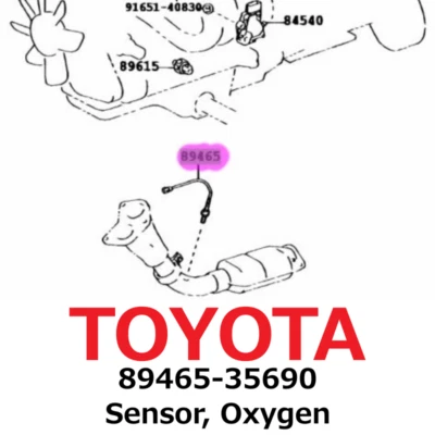 【NUEVO】Toyota Genuino 2004-2009 Sensor 4Runner, Oxígeno 89465-35690 Foto 1 de 2