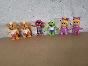 Disney Junior Muppet Babies Toy Figures X 6 - Kermit, Piggy, Fozzy animal bundle