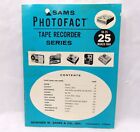 Sams Photofact Tape Recorder Series Repair Manual Tr 25 March 1966