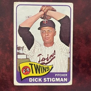 1965 Topps Set DICK STIGMAN rare high #548 MINNESOTA TWINS - VG/VG- - Picture 1 of 2