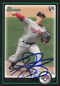 DREW STOREN WASHINGTON NATIONALS SIGNED 2010 ROOKIE CARD BLUE JAYS MARINERS REDS - Picture 1 of 1