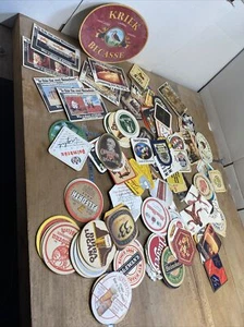 N. 6 Ancien LOT de 100 SOUS BOCKS de DIFFÉRENTES BRASSERIES Bière - Picture 1 of 4