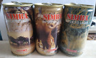 3 SIMBA IMPORTED LAGER BEER CANS LOT: AFRICAN BUFFALO #16, GNU #9, JACKAL #20