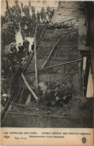 CPA AK LES ZEPPELINS SUR PARIS colapso de una marquesa (133550) - Imagen 1 de 2
