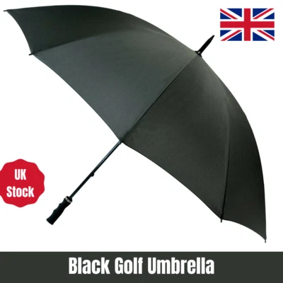 UMBRELLA HEAVEN 51" STORM PROOF Umbrella LARGE WINDPROOF Manual Walking Stick Brolly Rain