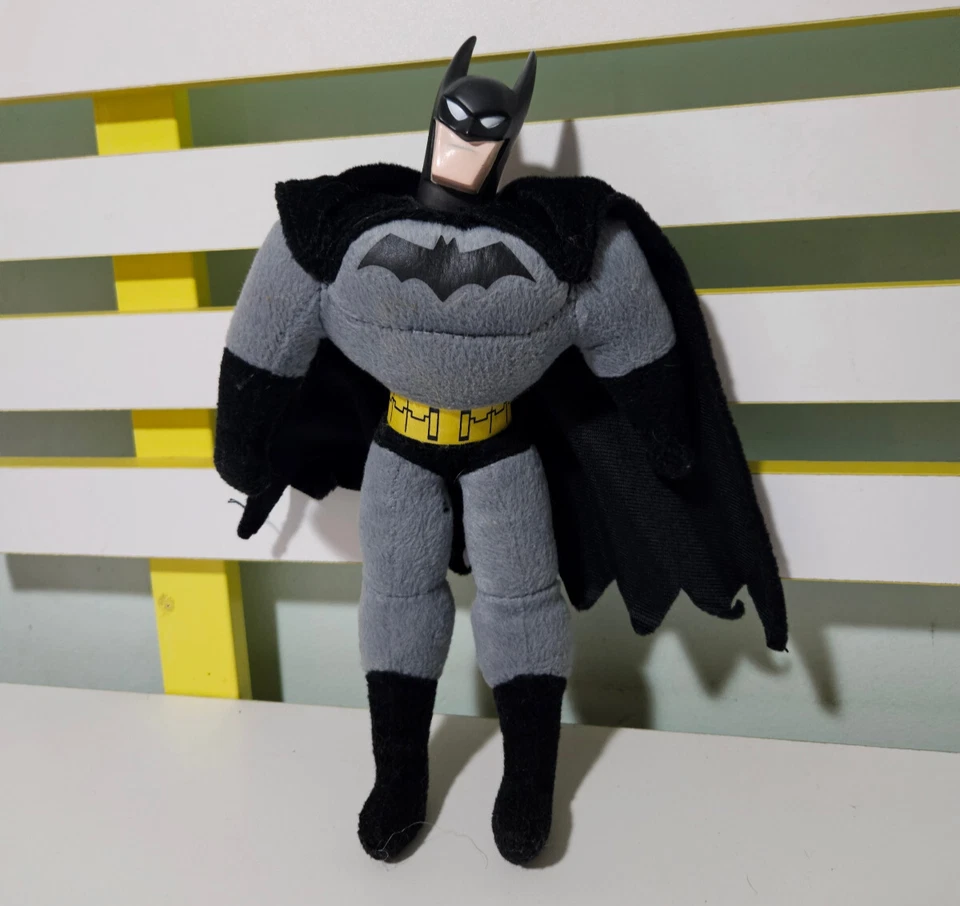 BATMAN PLUSH TOY PLASTIC HEAD 90S 29CM DC COMICS - image 1 of 4