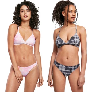 Bikini Urban Classics Ladies Tie Dye Triangle Back traje de baño traje de baño mujer - Imagen 1 de 26