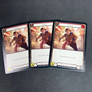Snatch Red Juego WTR167 Raro Ilimitado 3 Cartas de Carne y Sangre WTR Inglés - Imagen 1 de 4