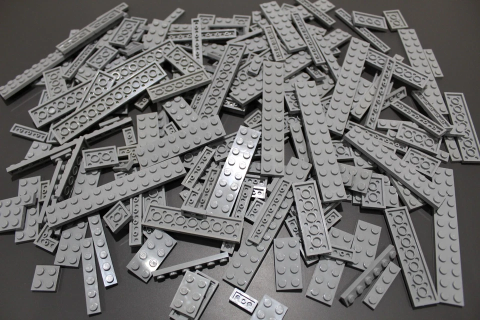 LEGO 200 Platten Plates einreihig zweireihig neu-hellgrau lightbluishgray #3926 - Bild 1 von 1