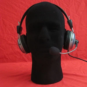 Flocking Head Soft Harmless Glasses Headset Wig Display Stand Mannequine Head - Picture 1 of 10