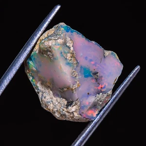 Natural ETHIOPIAN OPAL ROUGH Play of Color Fire Opal 10.90 CT 13x17x11 mm CS_225 - Picture 1 of 6
