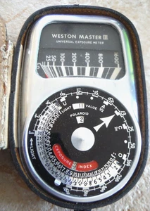 Vintage Weston Master III Model 737 Universal Exposure Meter with Case - Picture 1 of 6