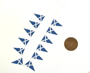 Puppenhaus Miniatur - Scottish Saltire Wimpelkette - (DD278) - P+P kombiniert - Bild 1 von 3