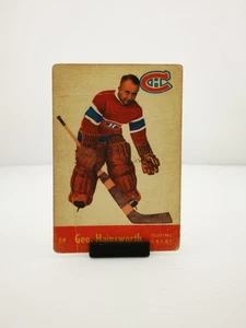 1955-56 Parkhurst George Hainsworth No. 59 Montreal Canadiens Geo - Picture 1 of 10
