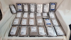 Job Lot 20x Western Digital Seagate & Others 3.5" SATA Hard Drives 250GB - 1.5TB - Picture 1 of 20
