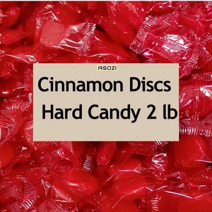 Cinnamon Discs Hard Candy 2 lb - Individually Wrapped Cinnamon Candy Old Fash... - Picture 1 of 6