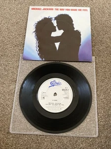 MICHAEL JACKSON The Way You Make Me Feel 2 Track 7” Single In P/S EPIC 651275 7 - Picture 1 of 15