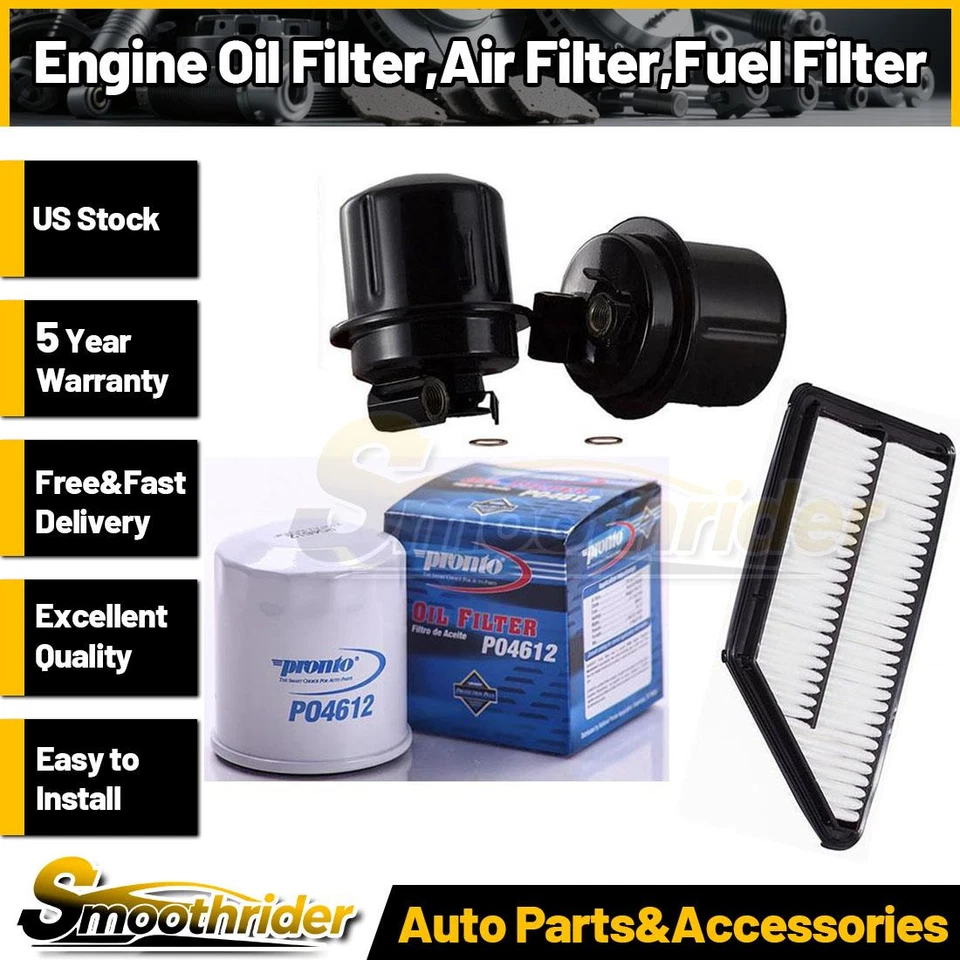 Filtro de aceite de motor Pronto 3 piezas filtro de aire filtro de combustible para Honda Prelude 1992-1996 Foto 1 de 4