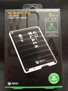 WD 2.5" Black P10 XBOX Game Drive 2TB Micro USB-B to USB-A HDD BRAND NEW - Picture 1 of 2