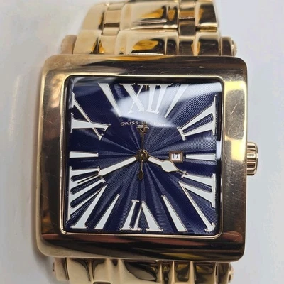 Swiss Legend Men's Colosso Quartz Watch Rose Gold Blue 46mm - image 1 of 4