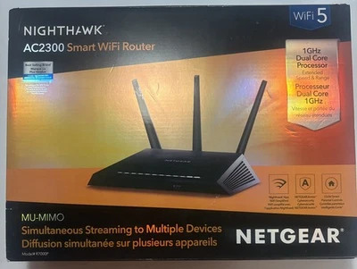 Roteador WiFi Inteligente Netgear R7000P Nighthawk AC2300 Dual-Band com MU-MIMO - Imagem 1 de 4