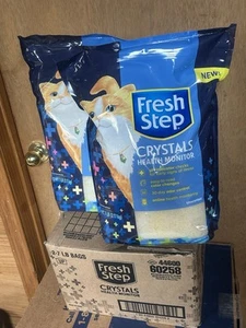 Fresh Step Crystals Health Monitoring Cat Litter, Unscented, 14 lbs total 2 BAGS - Picture 1 of 3