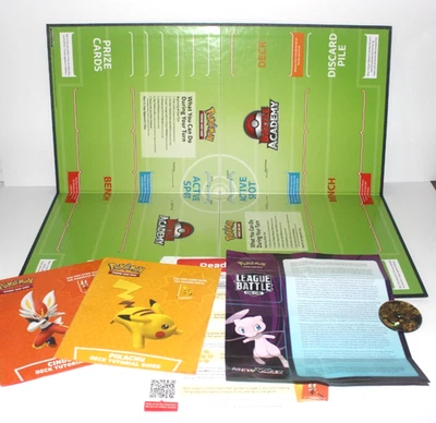 Pokemon Battle Academy Piezas de repuesto Tablero de juego Halográfico Moneda Deck Guías Foto 1 de 4