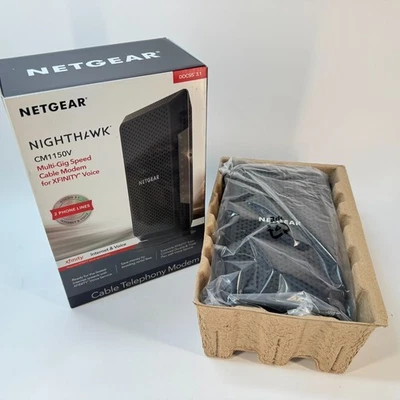 NETGEAR CM1150V Nighthawk Multi-Gig Speed Cable Modem for XFINITY Voice - Image 1 of 4