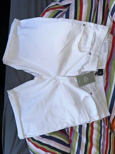 HM White Cotton Shorts - Picture 1 of 5