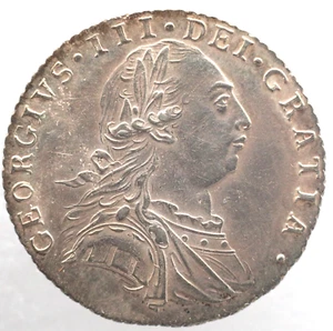 KAPPYSCOINS G5915 1787 UK GREAT BRITAIN KING GEORGE III SILVER SIX PENCE NICE - Picture 1 of 2