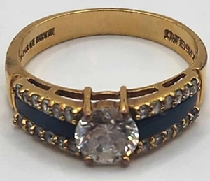 Beautiful VINTAGE LIND 14K HGE Yellow Gold Plated Ring Size 12 - Picture 1 of 8