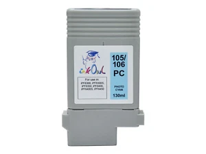 InkOwl 130ml Compatible Cartridge for CANON PFI-105 106PC PHOTO CYAN iPF6400S - Picture 1 of 1