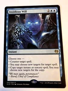 MTG Magic The Gathering Journey into Nyx Insidious Will Rare LP A2 - Picture 1 of 2