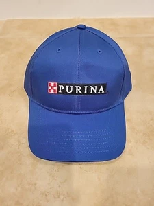 Purina Promotional Blue Strapback Baseball Hat Trucker Cap Adjustable One Size - Picture 1 of 5