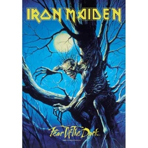Iron Maiden Angst vor der Dunkelheit Wandteppich Stoff Poster Flagge Wandbanner 30" x 40" - Bild 1 von 1