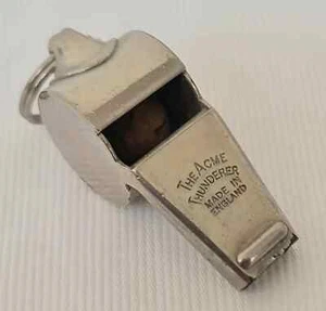 Silbato de policía ferroviaria vintage 'THE ACME THUNDERER' hecho en Inglaterra - Imagen 1 de 7