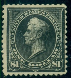 US #276, $1.00 black, type I, og, hinge rem, fresh & F/VF, Scott $600.00 - Picture 1 of 1