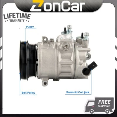Compresor de aire acondicionado para VOLKSWAGEN BEETLE PASSAT 2012-2014 CONEJO 2006-2009 ZONCAR Foto 1 de 4