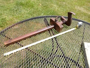 Antigua herramienta grande para escribano de carpintería - Imagen 1 de 7