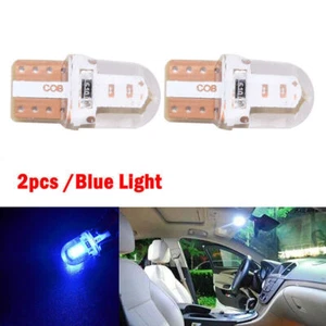 2 piezas T10 194 168 W5W COB LED Auto Matrícula Domo Mapa Bombilla Azul. - Imagen 1 de 7