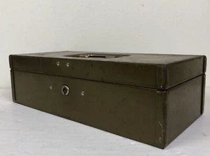 VTG Parplus Metal Products Co. Military Green Utility Storage Money Box No Key - Bild 1 von 10