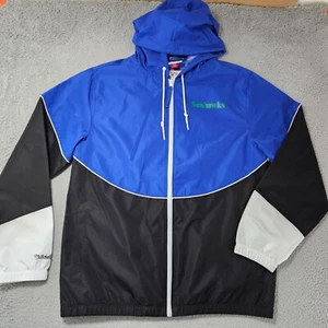 Seattle Seahawks Mitchell & Ness Windbreaker Jacket Mens Size Medium Throwback - Picture 1 of 12