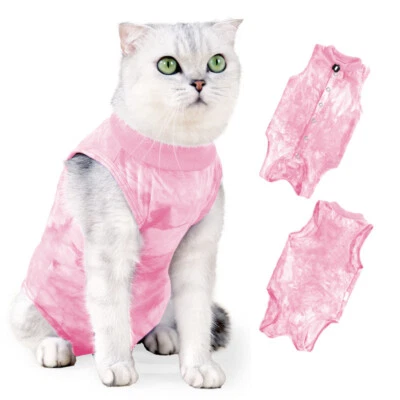 Cat Vest Pet Clothes Surgical Rehabilitation Anti-Licking Surgery Recovery Suit - Image 1 of 4
